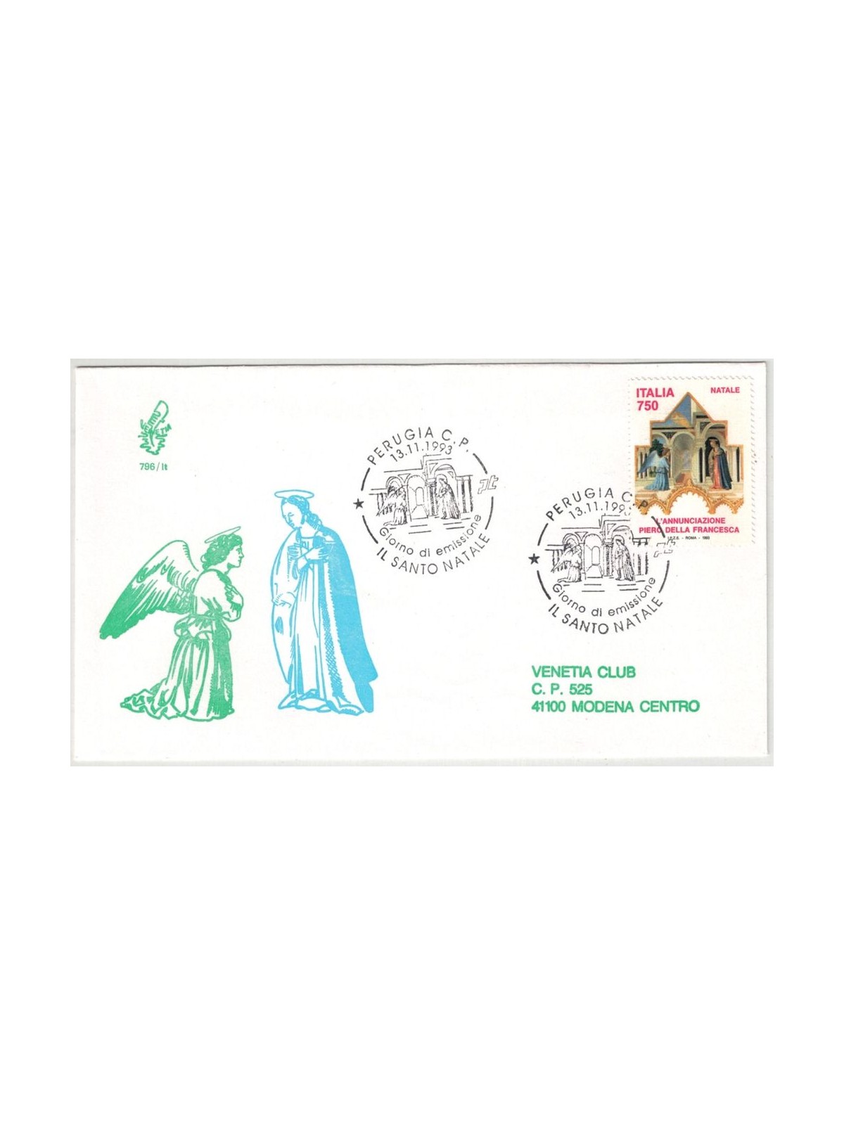 ITALY 1993 FDC (Venice) Christmas, Annunciation