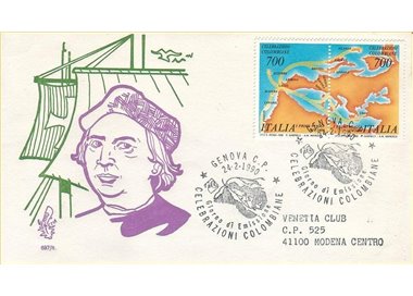 ITALY 1990 FDC (Venice) Colombian Celebrations