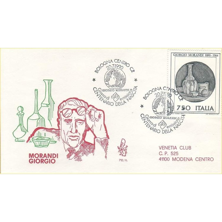 ITALIA 1990 FDC (Venetia) Giorgio Morandi