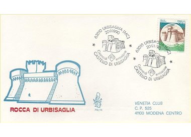 ITALIA 1990 FDC (Venetia) Rocca di Urbisaglia