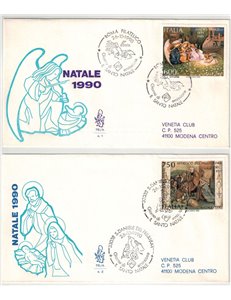 ITALY 1990 FDC (Venice) Christmas