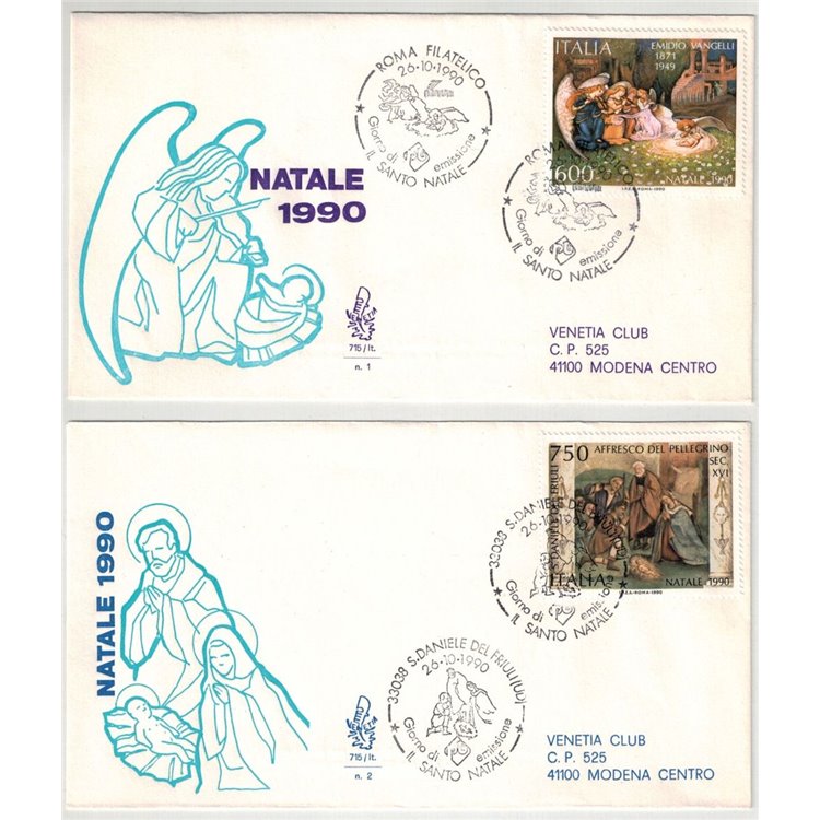 ITALIA 1990 FDC (Venetia) Natale