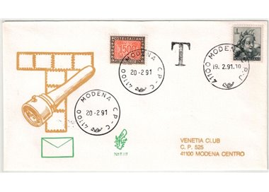 ITALIA 1991 FDC (Venetia) Segnatasse