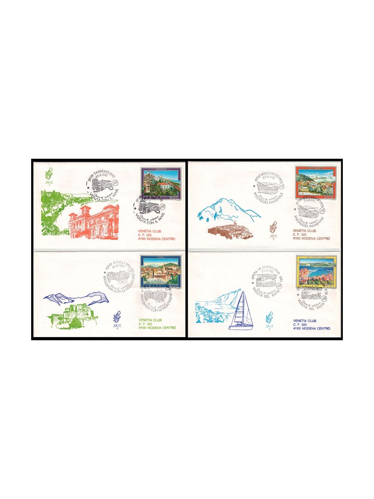 ITALIA 1991 FDC (Venetia) Turismo