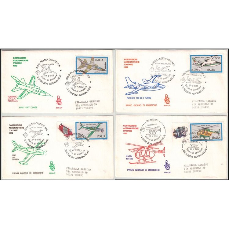 ITALIA 1982 FDC (Venetia) Aerei