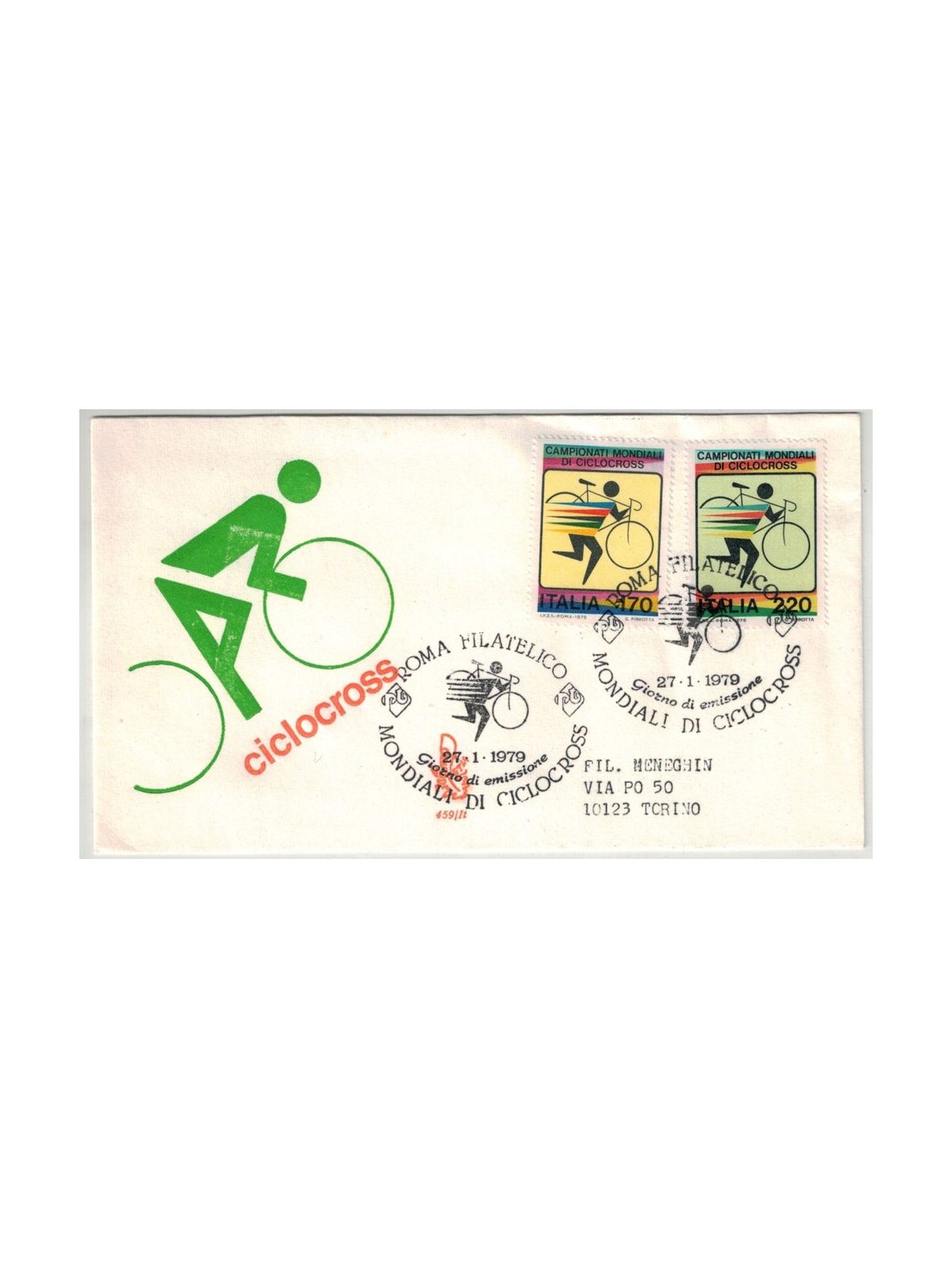 ITALY 1979 FDC (Venice) Cyclocross Championships