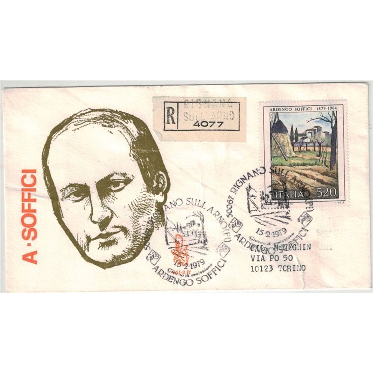 ITALY 1979 FDC (Venice) Ardengo Soffici