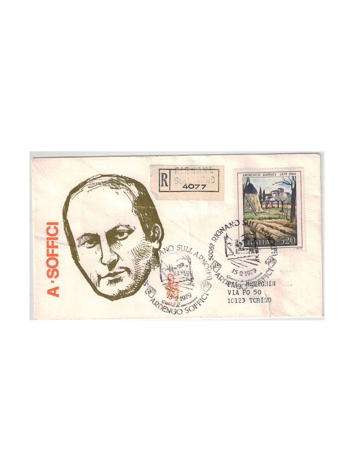 ITALIA 1979 FDC (Venetia) Ardengo Soffici