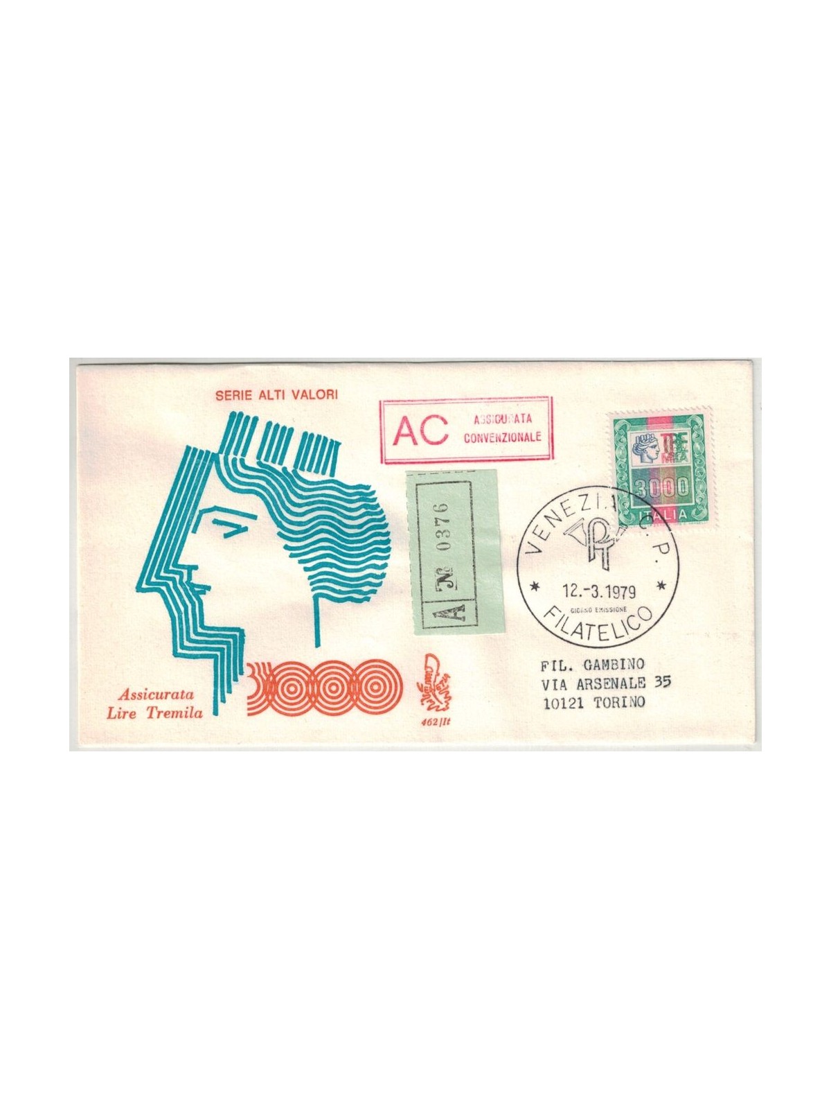 ITALY 1979 FDC (Venice) High value ? 3,000