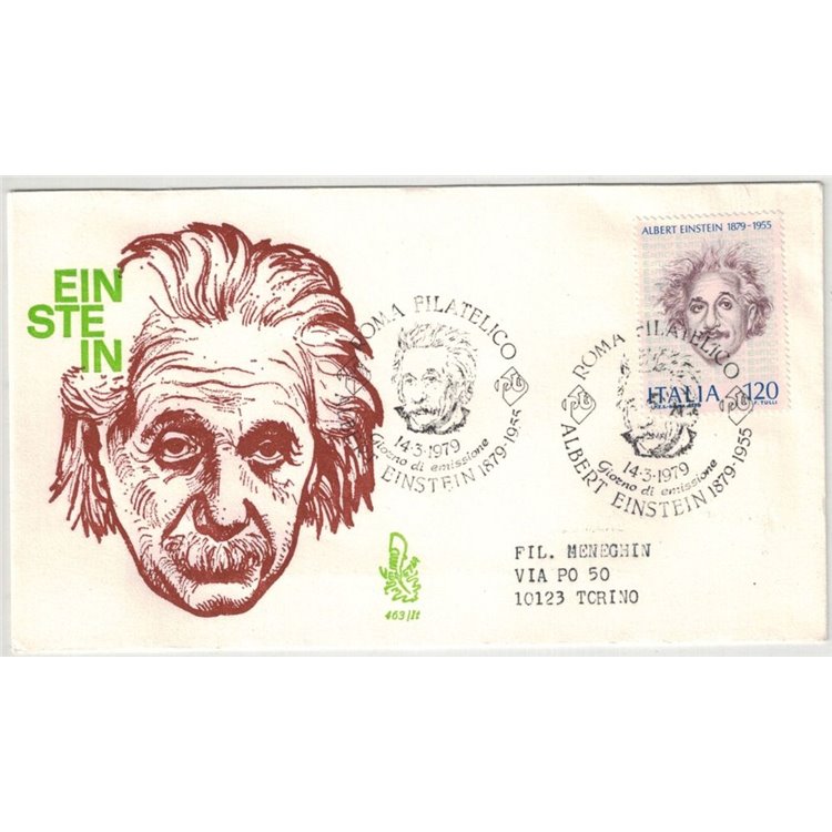 ITALIA 1979 FDC (Venetia) Albert Einstein