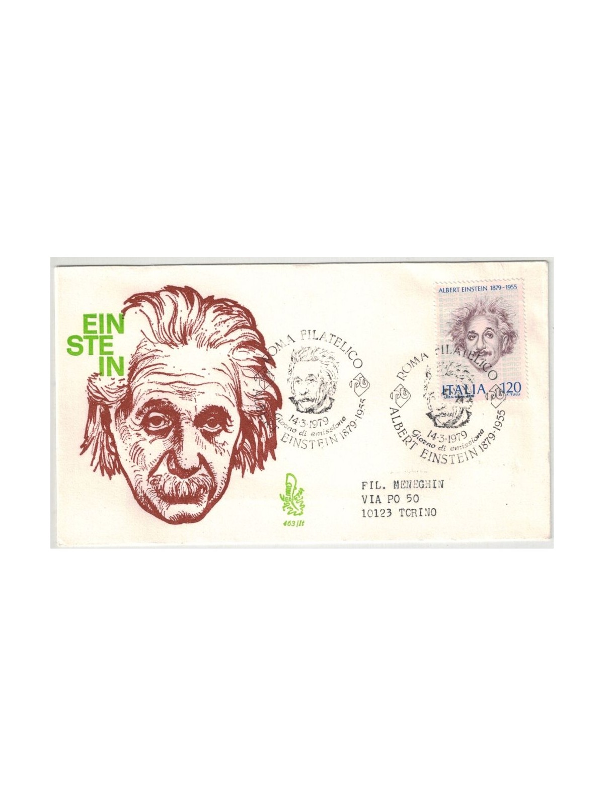 ITALIA 1979 FDC (Venetia) Albert Einstein