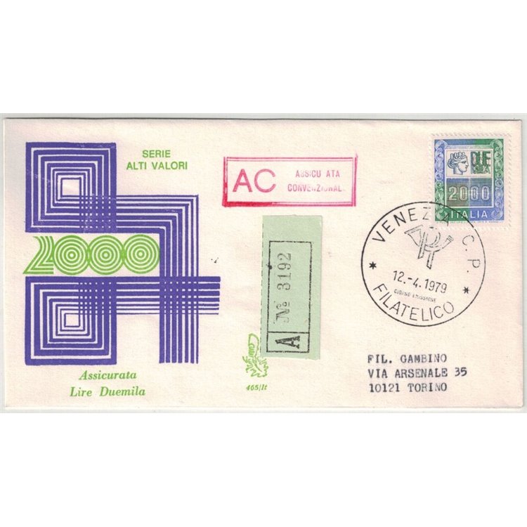 ITALIA 1979 FDC (Venetia) Alto valore ? 2.000