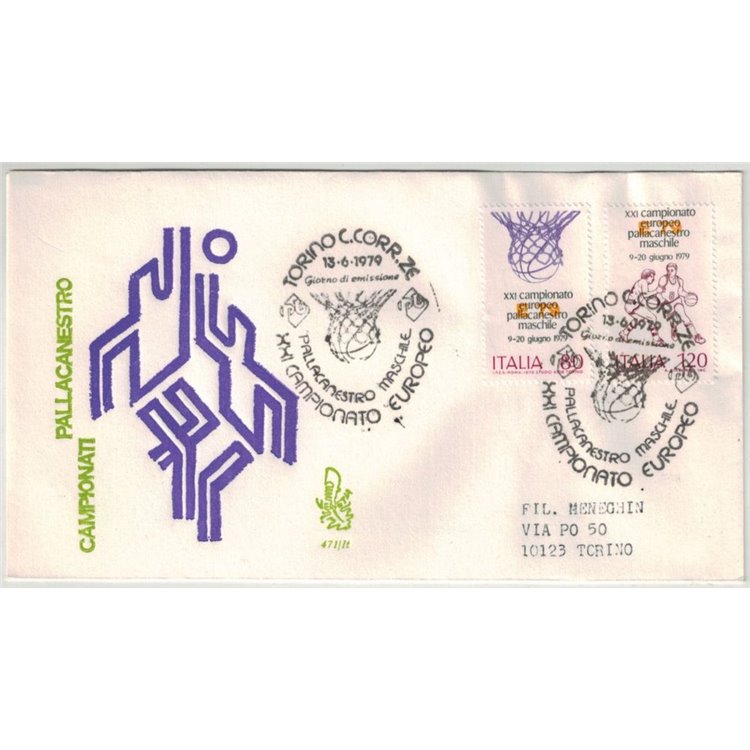 ITALIA 1979 FDC (Venetia) Campionati di pallacanestro