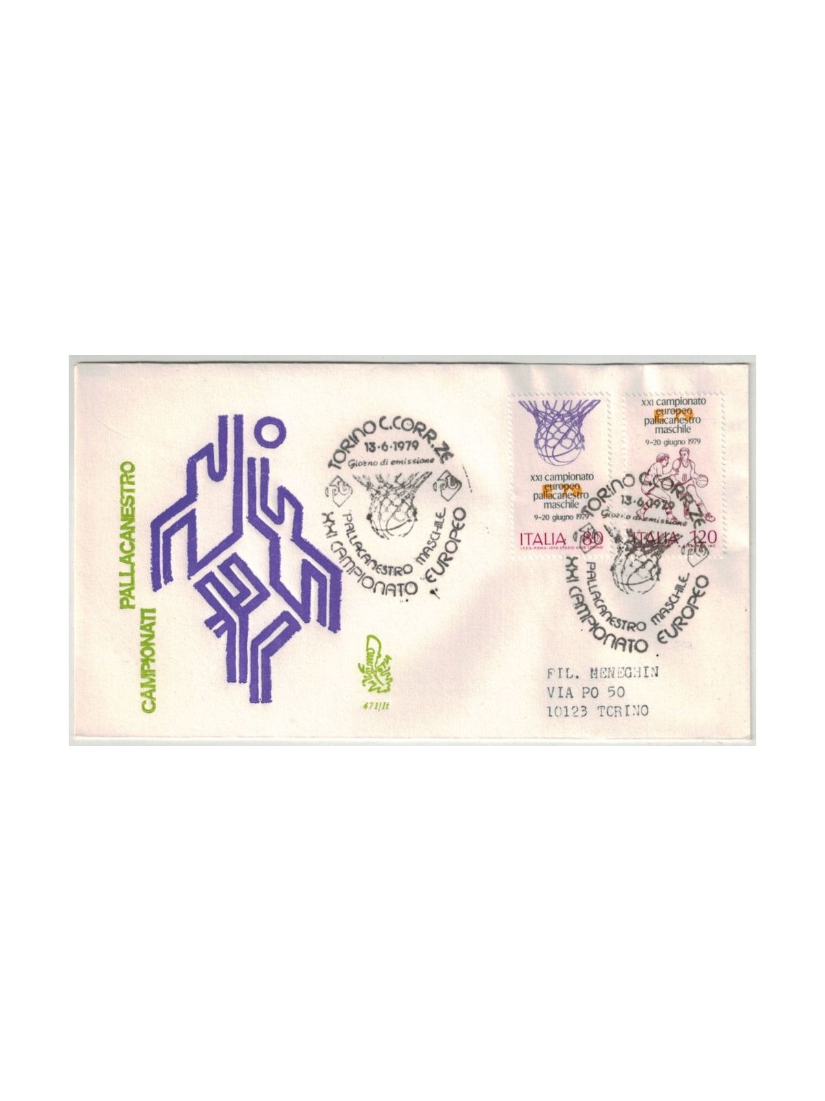 ITALIA 1979 FDC (Venetia) Campionati di pallacanestro