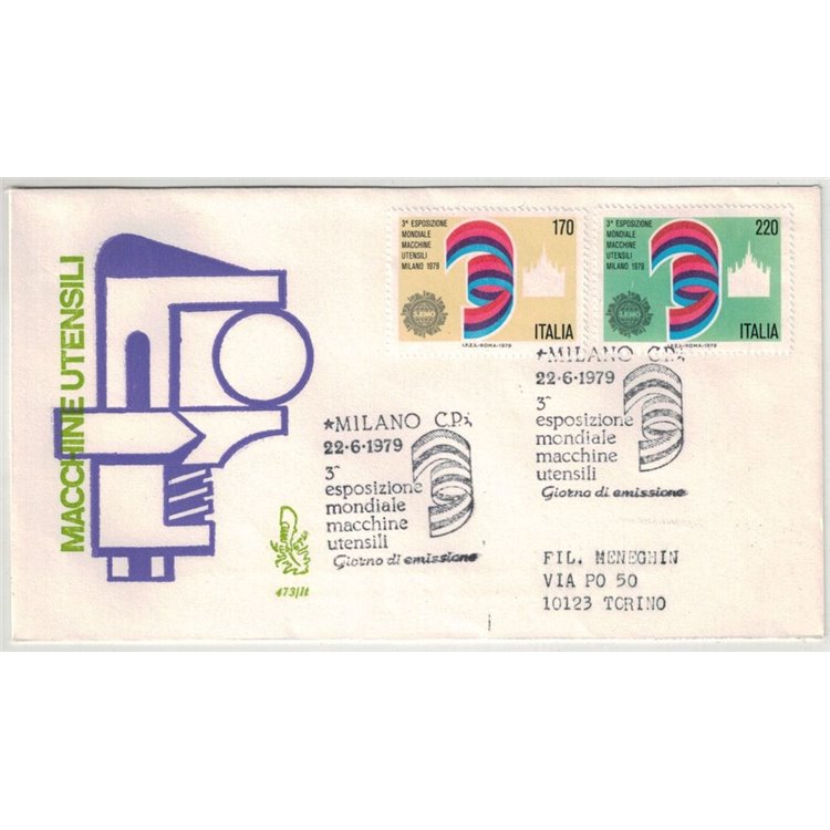 ITALY 1979 FDC (Venice) Machine tools