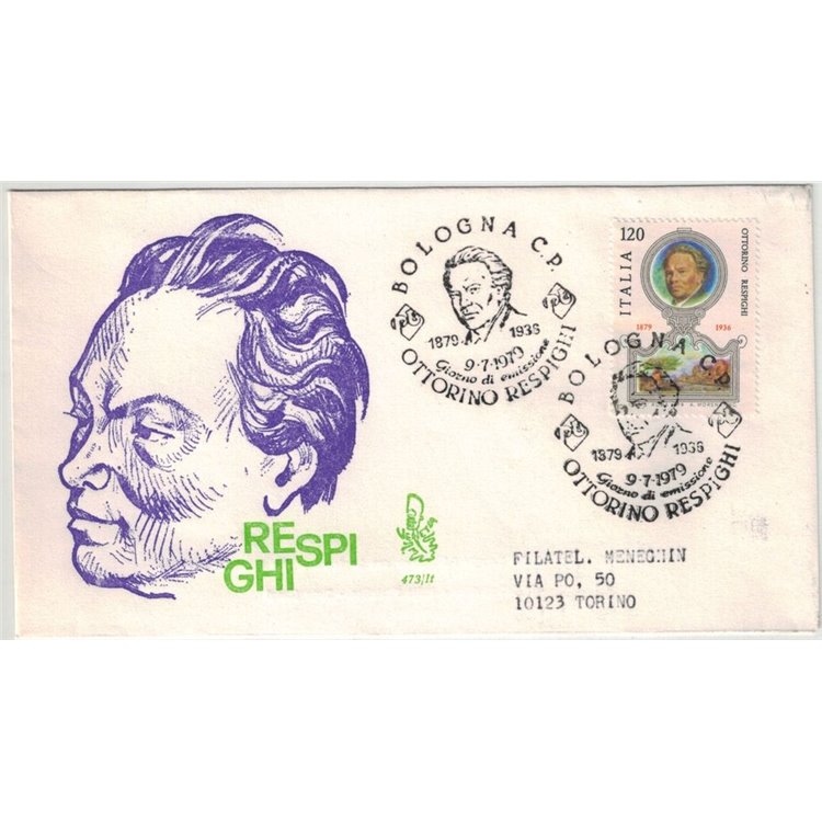 ITALY 1979 FDC (Venice) Ottorino Respighi