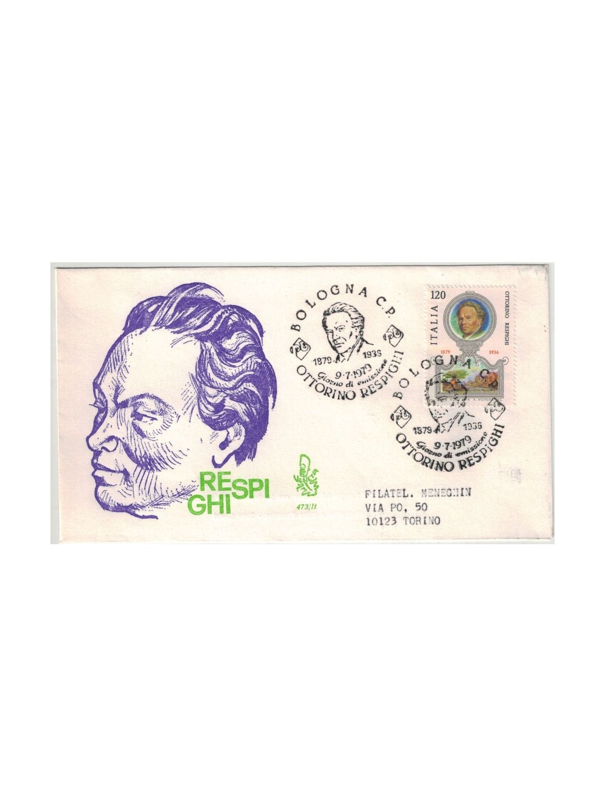 ITALY 1979 FDC (Venice) Ottorino Respighi