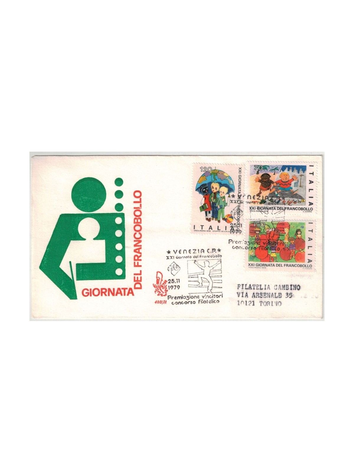 ITALIA 1979 FDC (Venetia) Giornata del francobollo