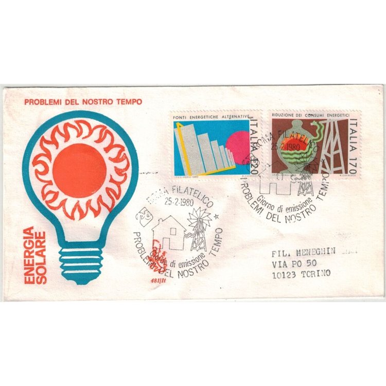 ITALY 1980 FDC (Venice) Solar Energy