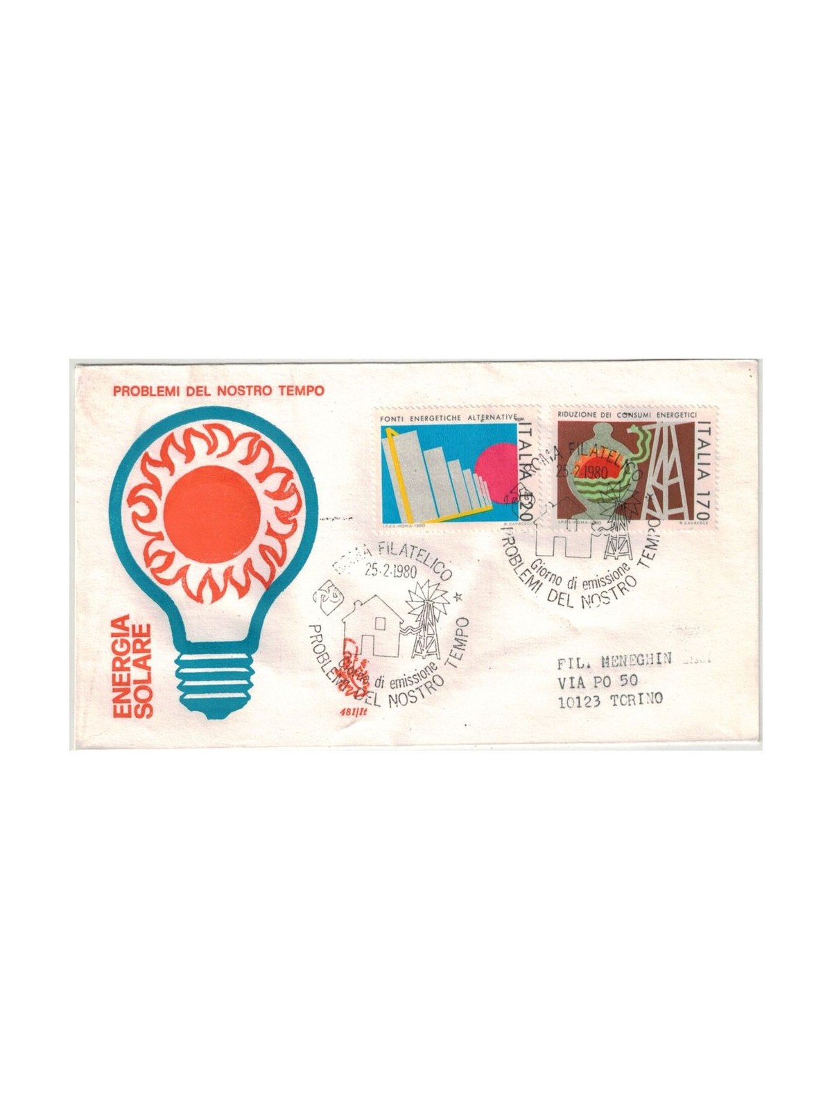 ITALY 1980 FDC (Venice) Solar Energy