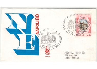 ITALY 1980 FDC (Venice) Naples Expo