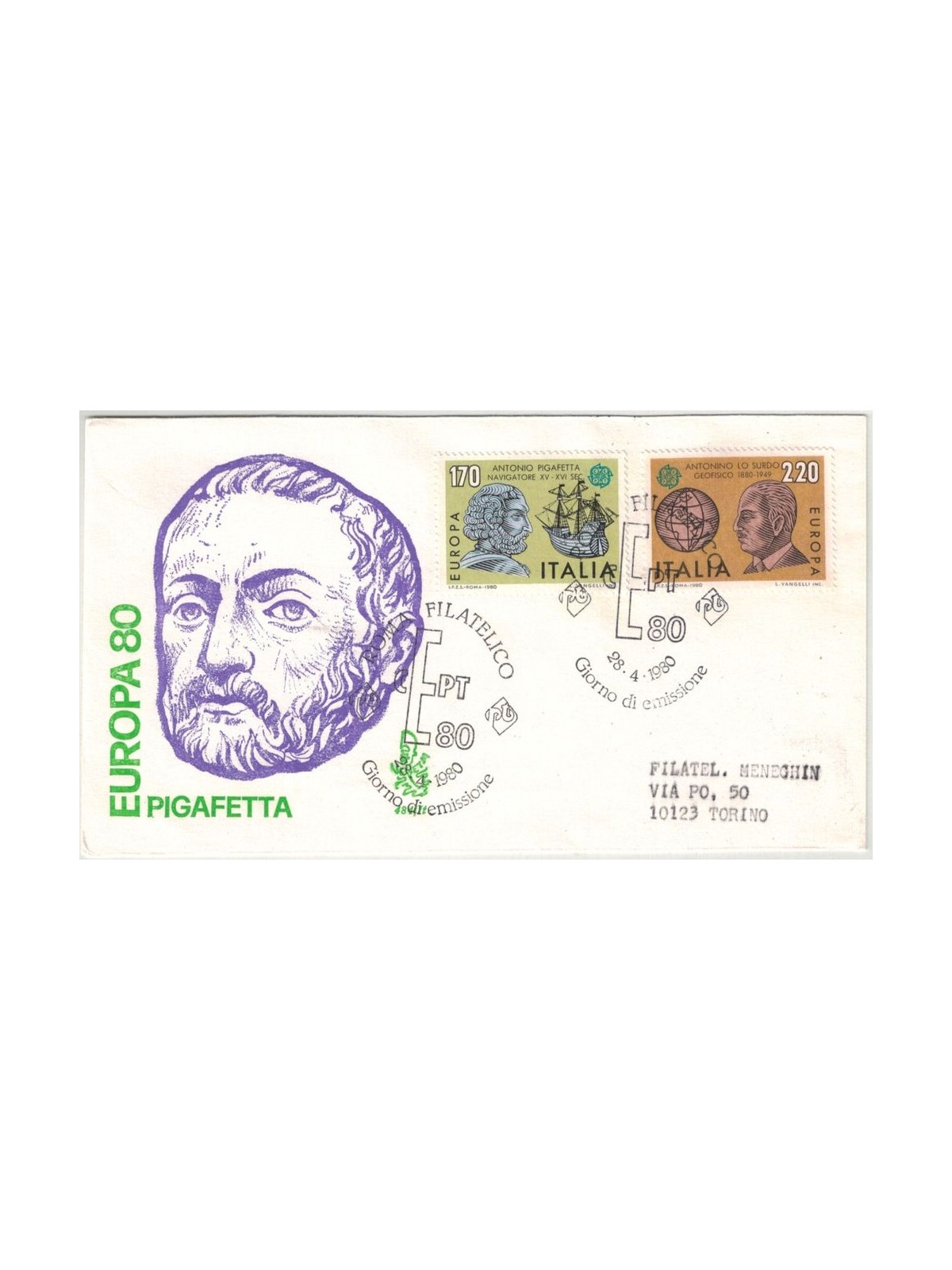 ITALIA 1980 FDC (Venetia) Europa