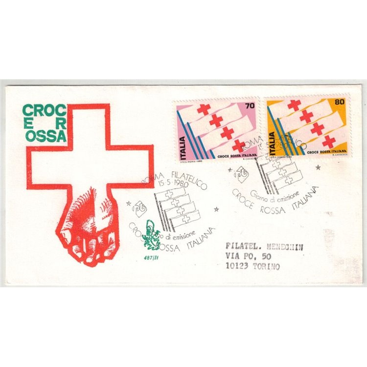 ITALIA 1980 FDC (Venetia) Croce Rossa