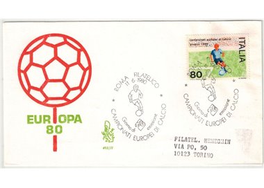 ITALY 1980 FDC (Venice) European Football Championship