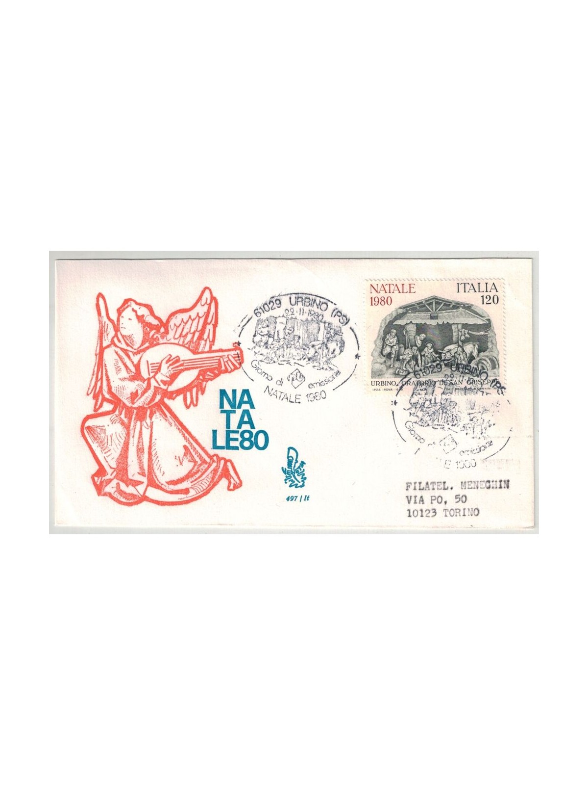 ITALIA 1980 FDC (Venetia) Natale