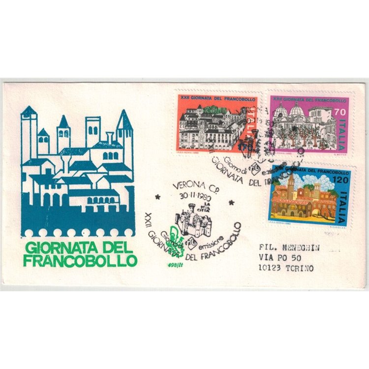 ITALIA 1980 FDC (Venetia) Giornata del francobollo vr