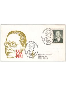 ITALY 1981 FDC (Venice) Alcide De Gasperi