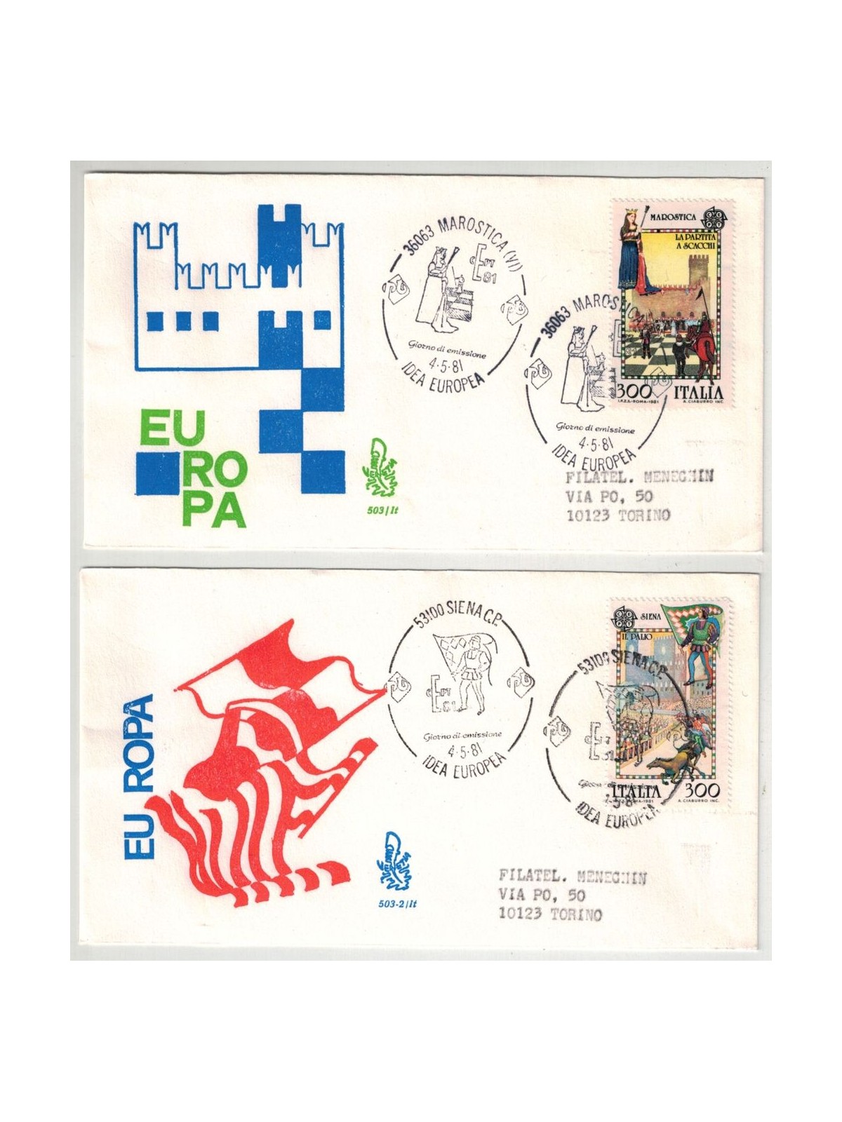 ITALIA 1981 FDC (Venetia) Europa