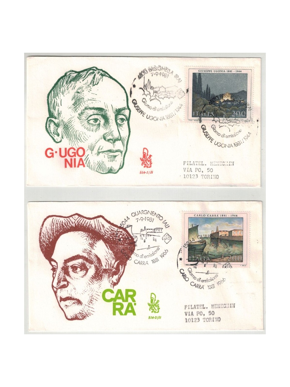 ITALIA 1981 FDC (Venetia) Arte Italiana