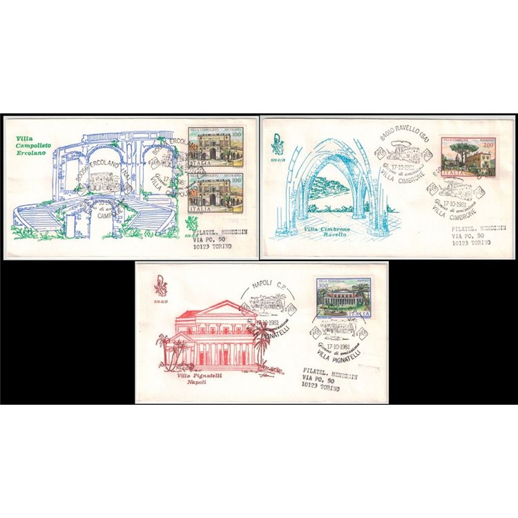 ITALIA 1981 FDC (Venetia) Ville, 2ª emissione