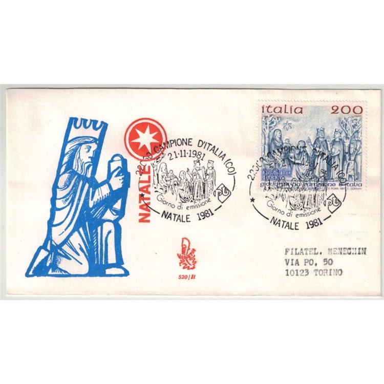 ITALY 1981 FDC (Venice) Christmas