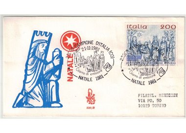 ITALY 1981 FDC (Venice) Christmas