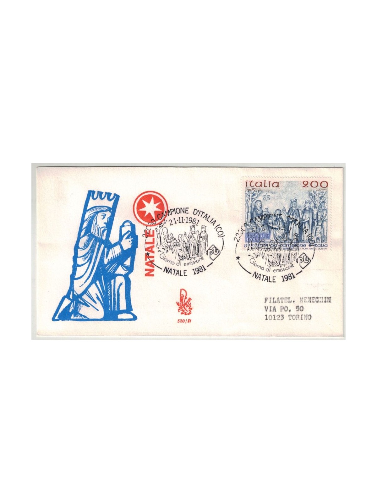 ITALY 1981 FDC (Venice) Christmas