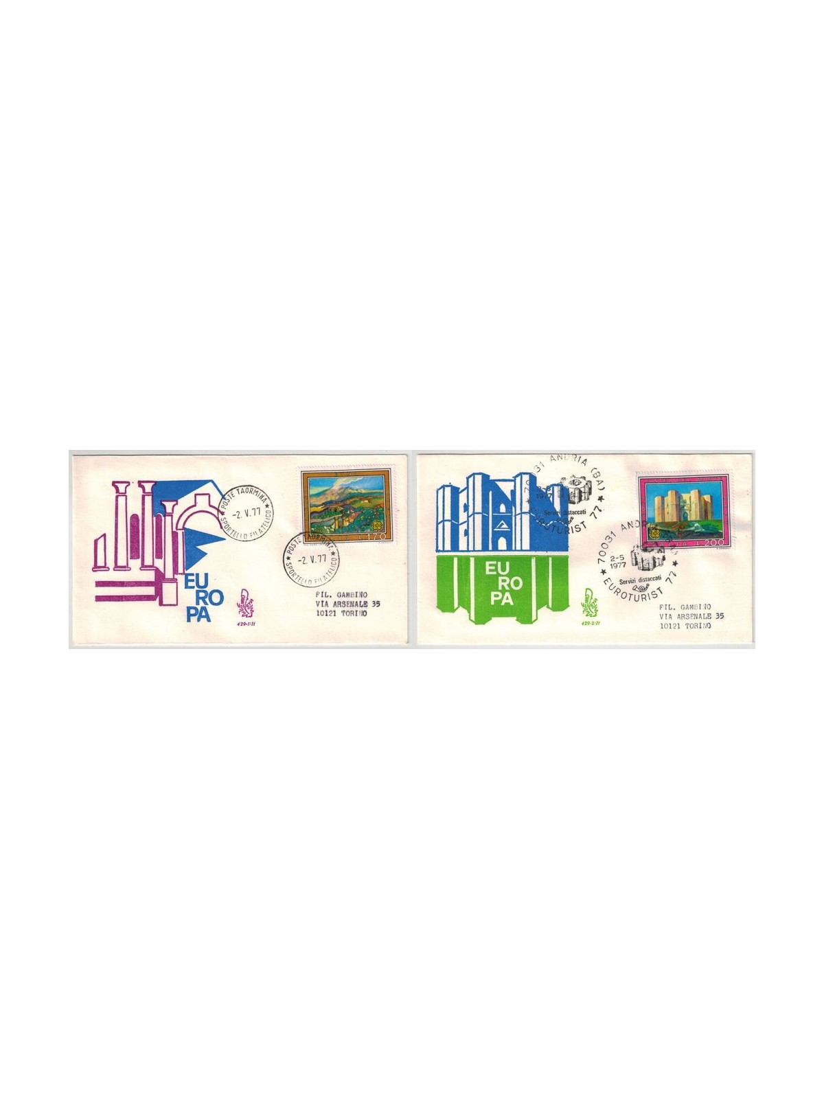 ITALY 1977 FDC (Venice) Europe