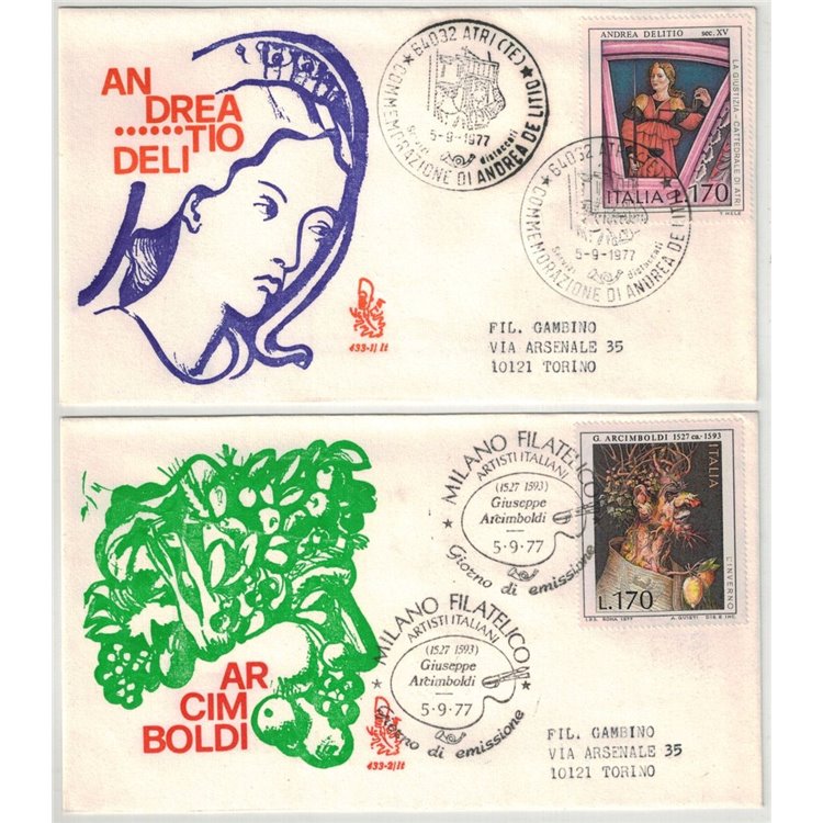 ITALIA 1977 FDC (Venetia) Arte - 4ª emissione
