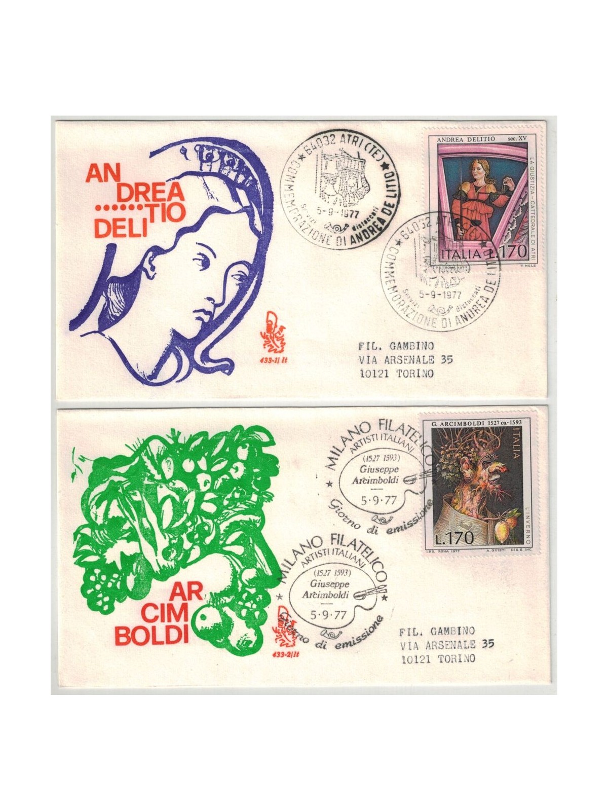 ITALIA 1977 FDC (Venetia) Arte - 4ª emissione