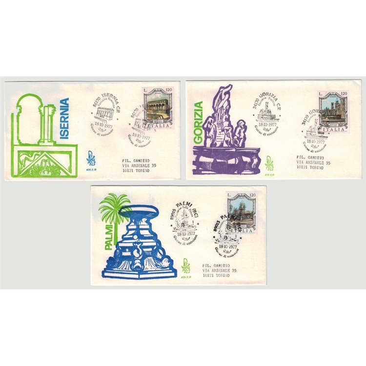 ITALIA 1977 FDC (Venetia) Fontane