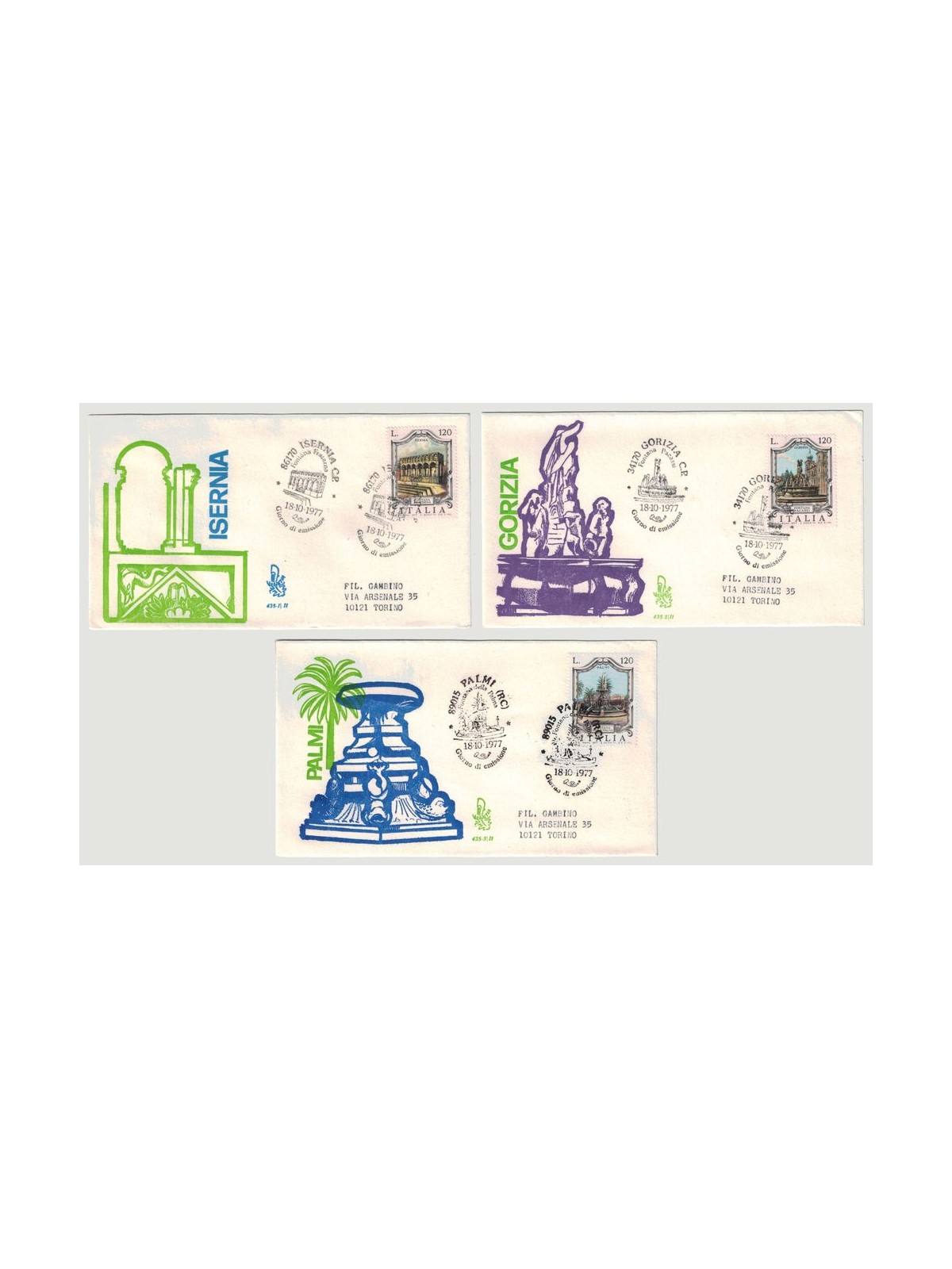 ITALIA 1977 FDC (Venetia) Fontane