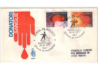 ITALIA 1977 FDC (Venetia) Donatori di sangue