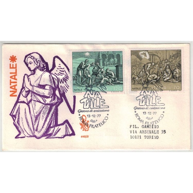 ITALY 1977 FDC (Venice) Christmas