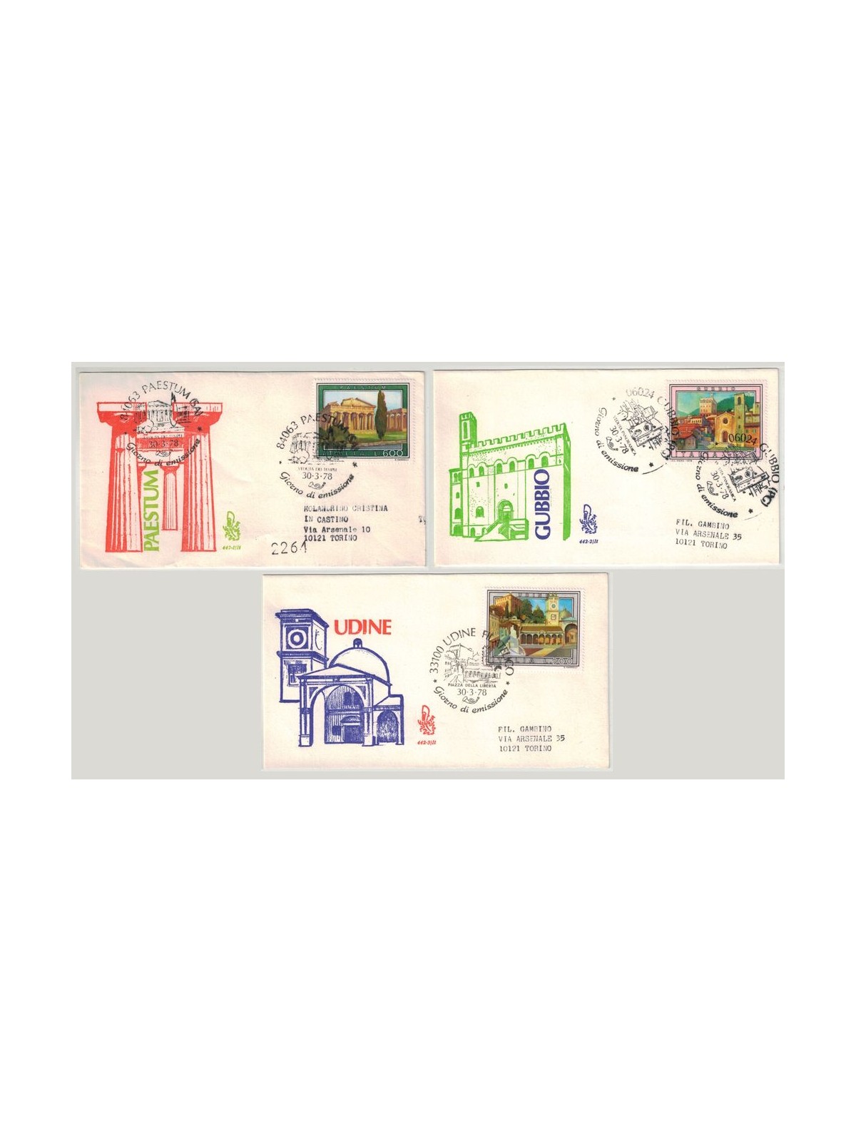 ITALIA 1978 FDC (Venetia) Turismo