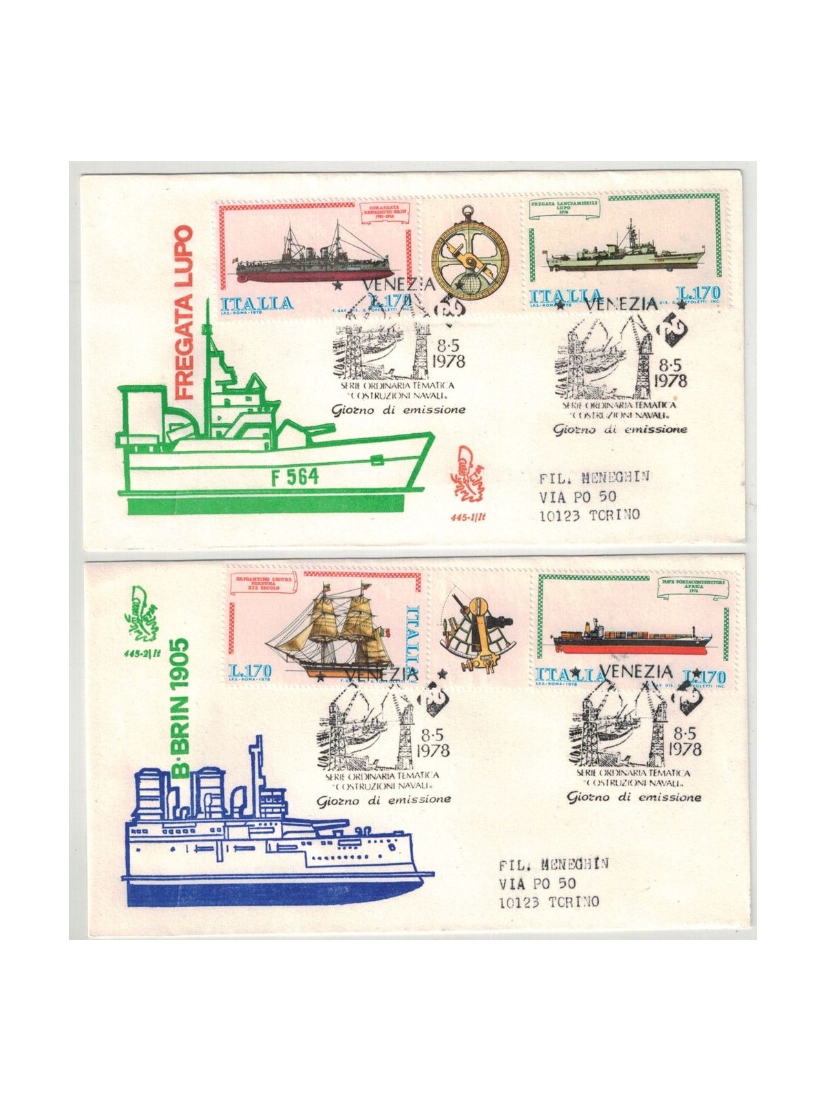 ITALIA 1978 FDC (Venetia) Navi