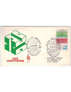 ITALY 1978 FDC (Venice) Constitution