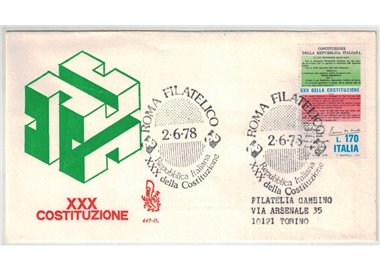 ITALIA 1978 FDC (Venetia) Costituzione