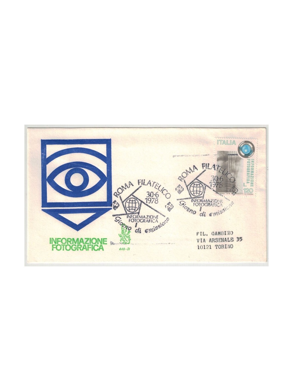 ITALY 1978 FDC (Venice) Photographic information