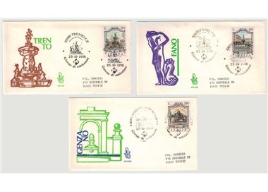 ITALIA 1978 FDC (Venetia) Fontane - 6ª emissione